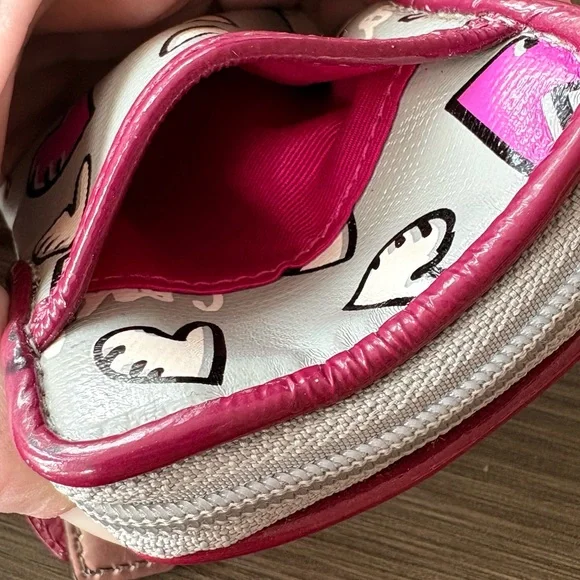 Coach Poppy Hearts Vertical Phone Wristlet Pink Gray 2011 - Picture 12 of 14